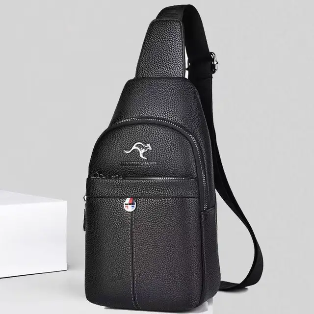 Torba męska na ramię ze skóry, styl vintage, na rok 2026, torba listonoszka, torba crossbody, torba biznesowa, torba na ramię, męska torba na klatkę piersiową, casualowa torba na klatkę piersiową.