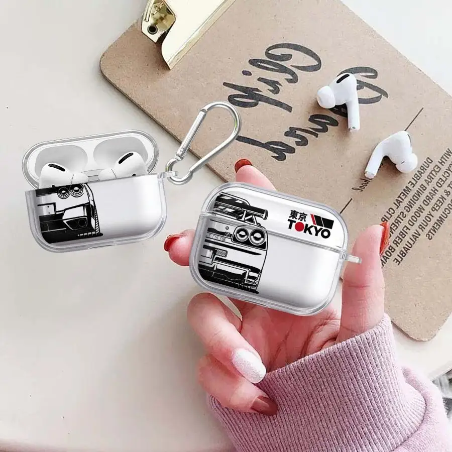 

Case For Airpods Pro3 Pro 4 3 1 Pro2 2 Clear Earphone Cases Cover J-D-M Dream Cars