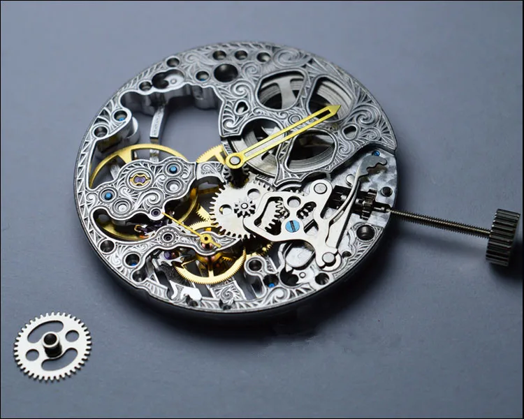 Mechanical Watch Movement Hand Winding Skeleton Hollow 17 jewels Movement For Seagull ST3620k 6498 Movement Watch Repair