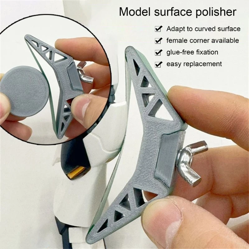 Y6GD Ergonomic Curved Surfaces Sander For Model Making for 1.2x15.5.0cm Sandpaper