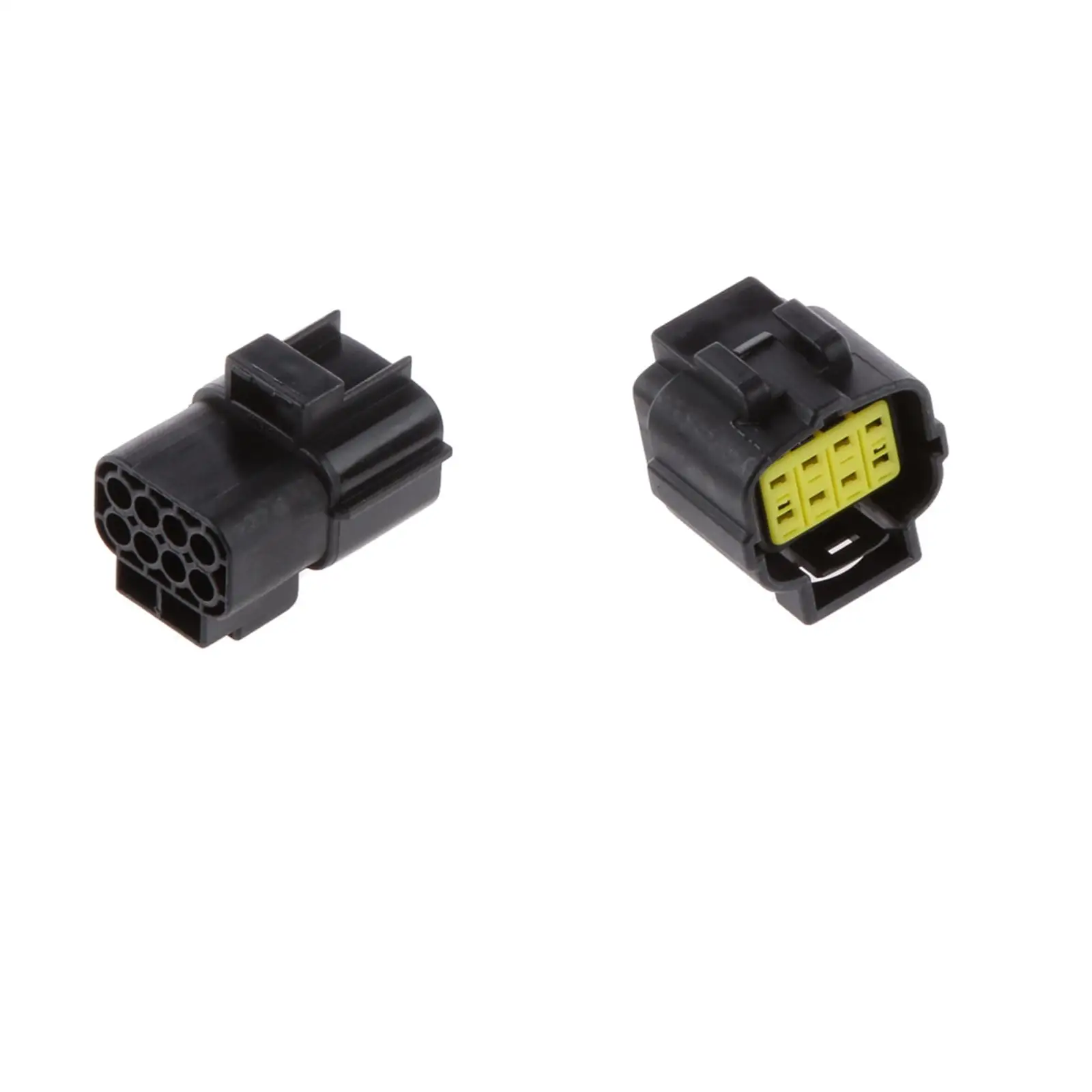 Car 8 Way Plug Black Waterproof Connector Sealed Wire Harness for Automotive Marine Use