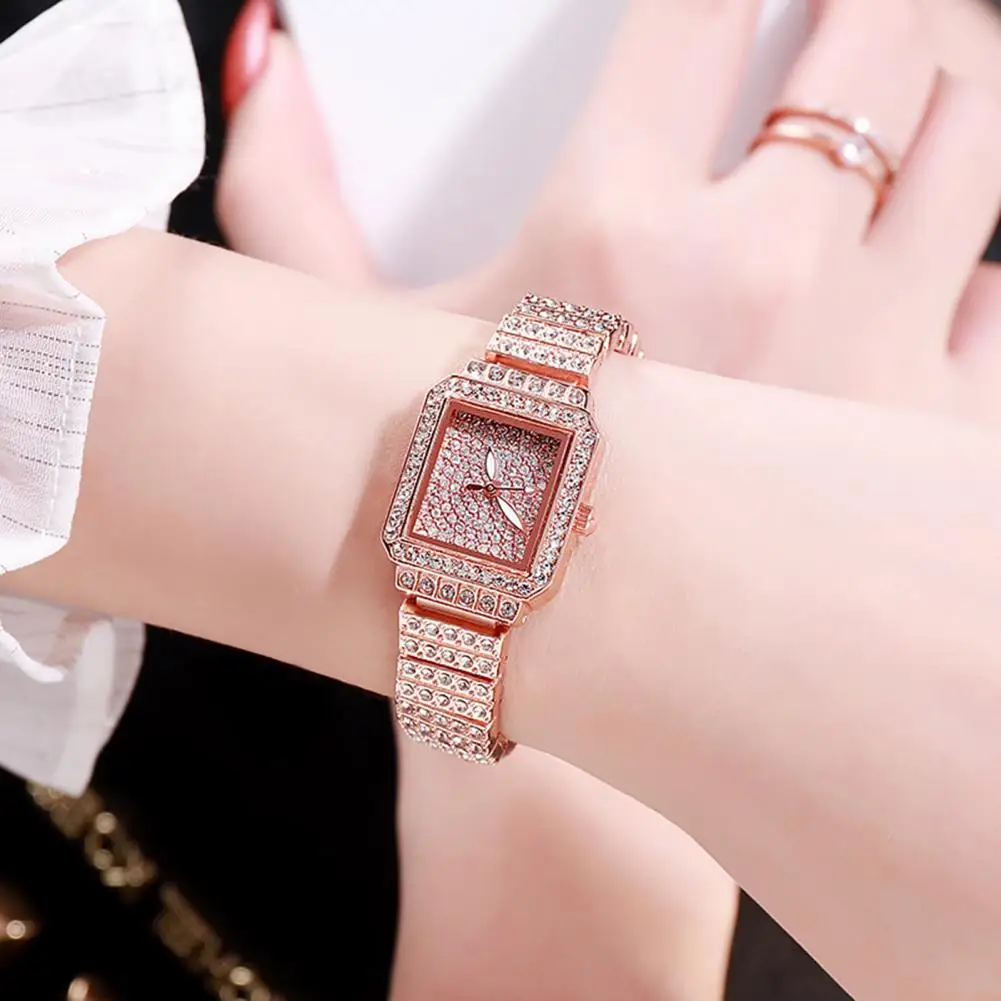 Women Fashion Shining Rhinestone Watch Brand Quartz Bracelet Watches Zircon Crystal Elegant Wristwatch Clock Friend Girls Gifts