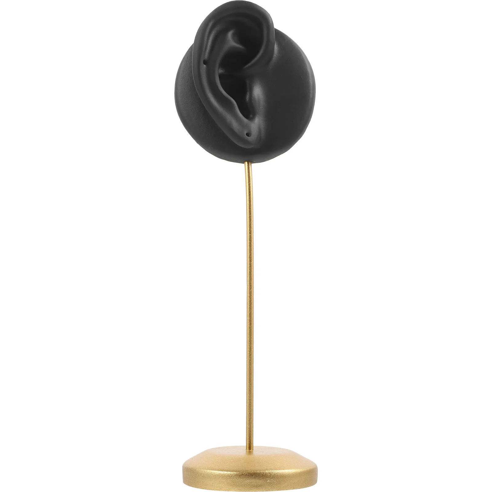 

Ear Shaped Double Hole Earring Display Stand for Jewelry Store Shop Trade Fair Home Decor Stable Thickened Base Earring