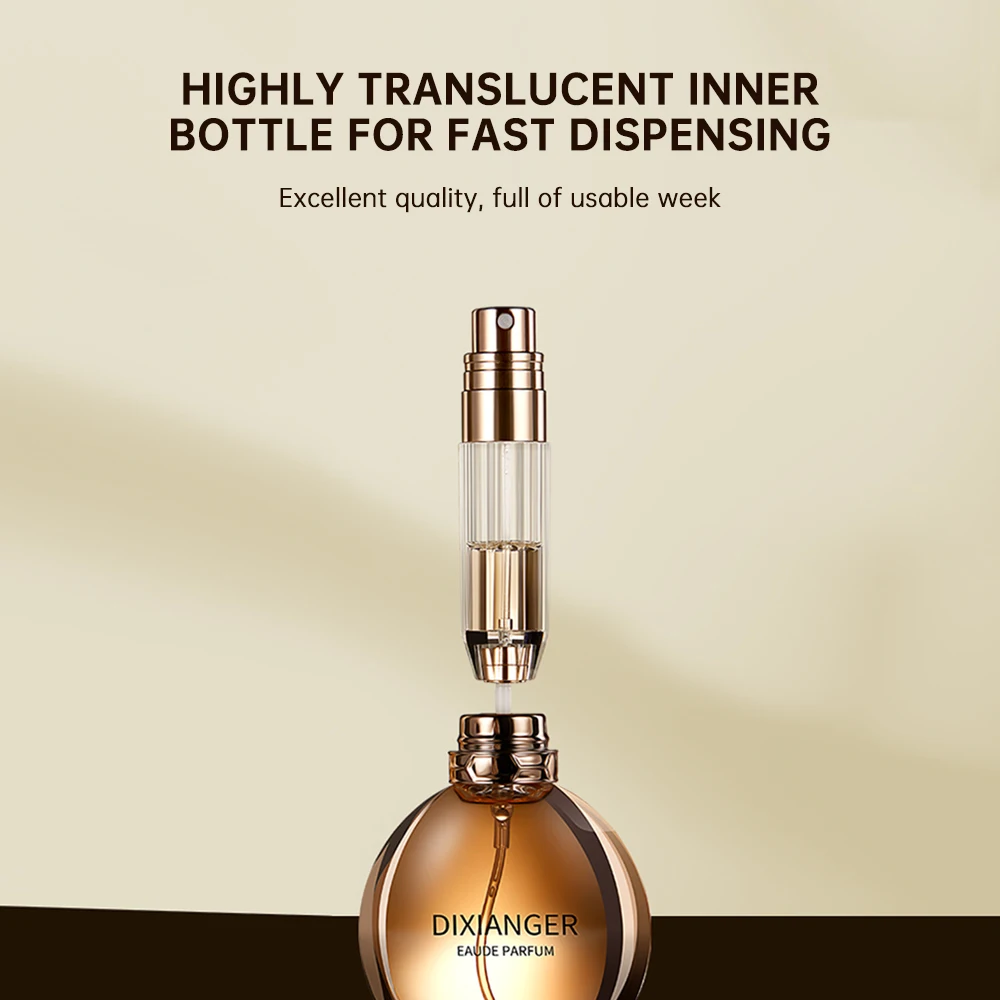 Octagonal Transparent Perfume Spray Bottle 5ml, Refillable Travel Atomizer, Mini Portable Bottle