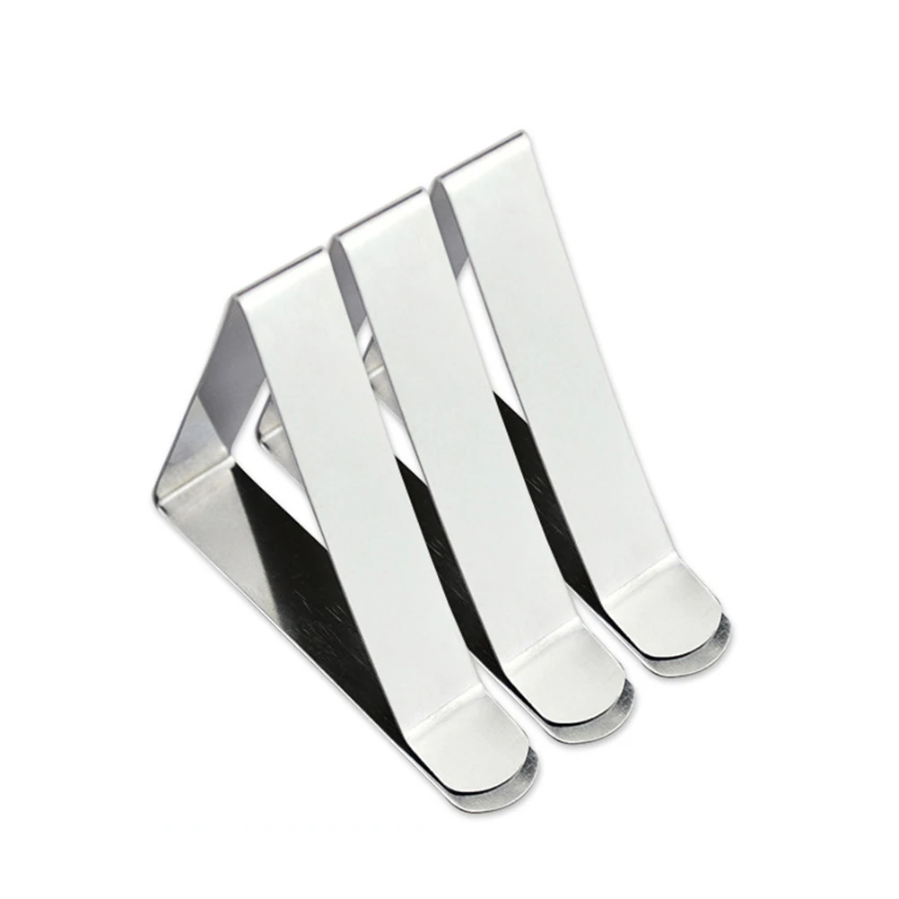 

10pcs Tablecloth Clips Stainless Steel Windproof Picnic Camping Weddings Buffets Home Restaurants Table Cover Clamps