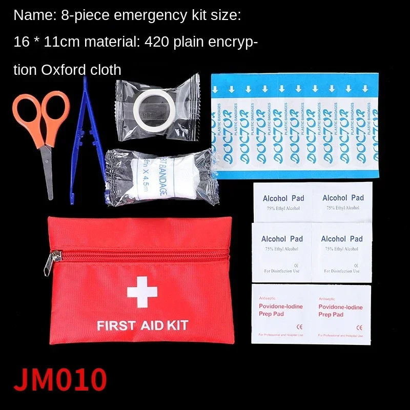 12Pcs Portable Travel First Aid Kit Survival Bag Mini Emergency Bag for Car Home Picnic Camping Travelling Outdoor Survival Kit