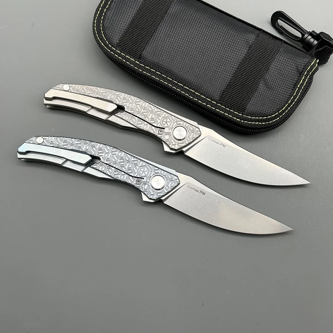 Shirogor Ursus Quantum Ⅱ Folding Knife SW Titanium EDC Tool Hunting Camping Outdoor Gear Hiking Knife