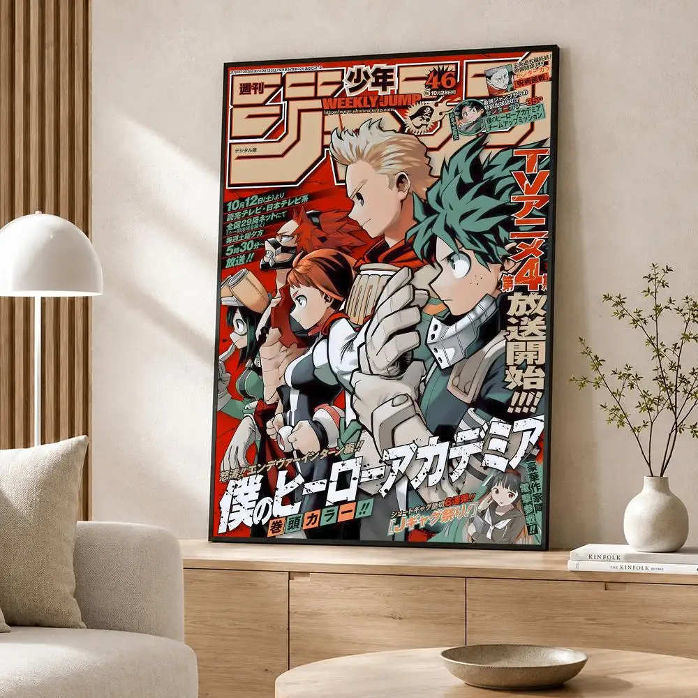 Anime My Hero Academia Poster Poster-Wandaufkleber, wasserfest, selbstklebend, HD-Kunst, Schlafzimmer, Bar, Dekoration – Detail 8