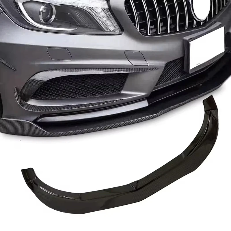 

W176 Carbon Fiber Front Bumper Lip Splitter for Mercedes Benz A45 AMG W176 W177 Ture Factory Fitment