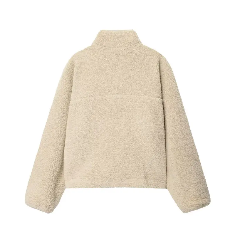 Fall 2025 Women's Loose Versatile Long Sve Fce Sports Top Coat Casual Comfortable Sli Outerwear Premium Quali