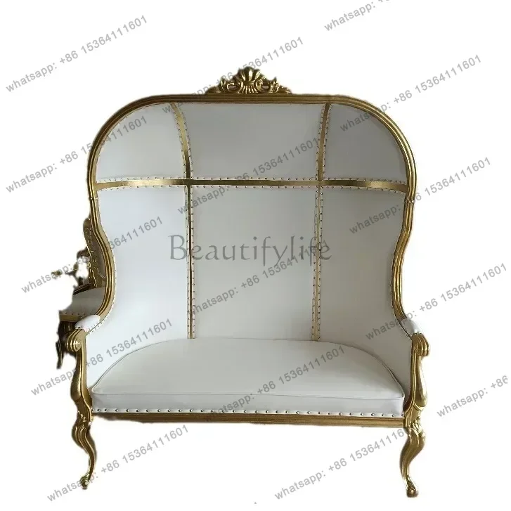 

yj19 European Princess Chair Wedding Sofa Hotel Lobby Decorative Chair Cafe Club High Back Image