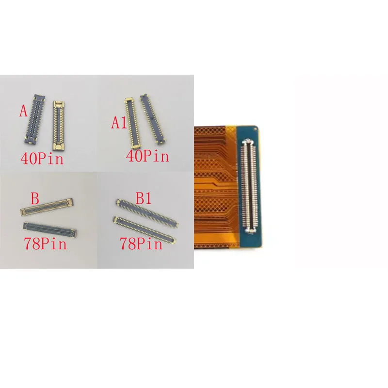 2-100Pcs Usb Charging Lcd Display Charger Plug FPC Connector For Samsung Galaxy A52S A528 F22 M22 M225 F225 M32 M325 40 78 Pin