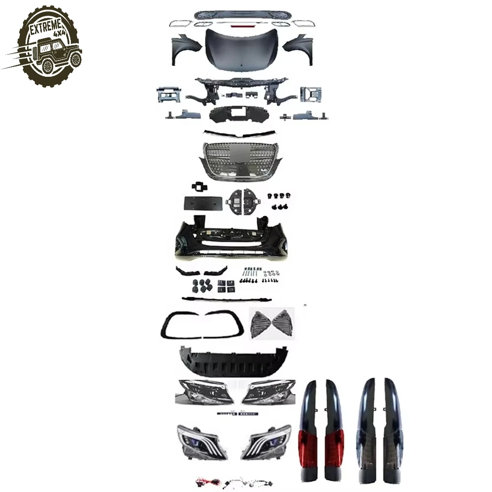 

High Quality New Body Kit for Mercedes Benz VITO V250 V260 V300 2007-2015 UPGRADES V300 Style Include Headlight