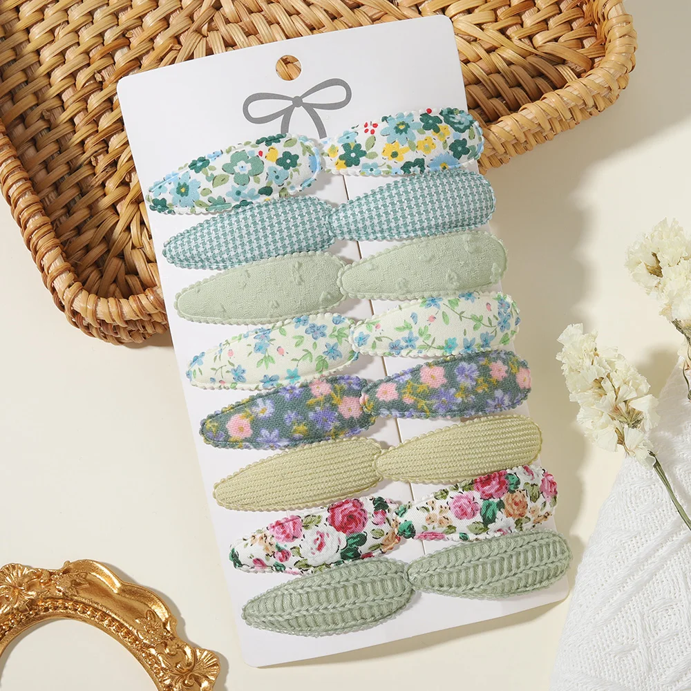 16 Stück/Set Niedliche Bedruckte Kinder-Haarspangen Handgefertigte BB-Clips Haardekoration für Mädchen und Babys Mädchen-Haaraccessoires – Detail 11