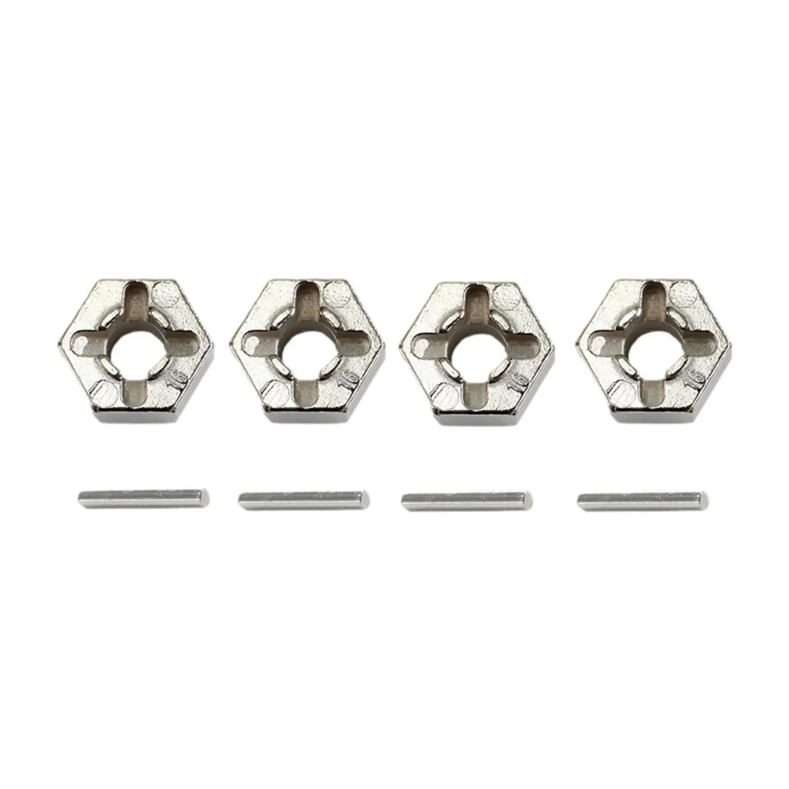 Adaptateurs d'entraînement de roue 4x12mm avec broches, accessoires de bricolage, adaptateurs hexagonaux faciles à installer, pièce de mise à niveau pour Wltoys 12427