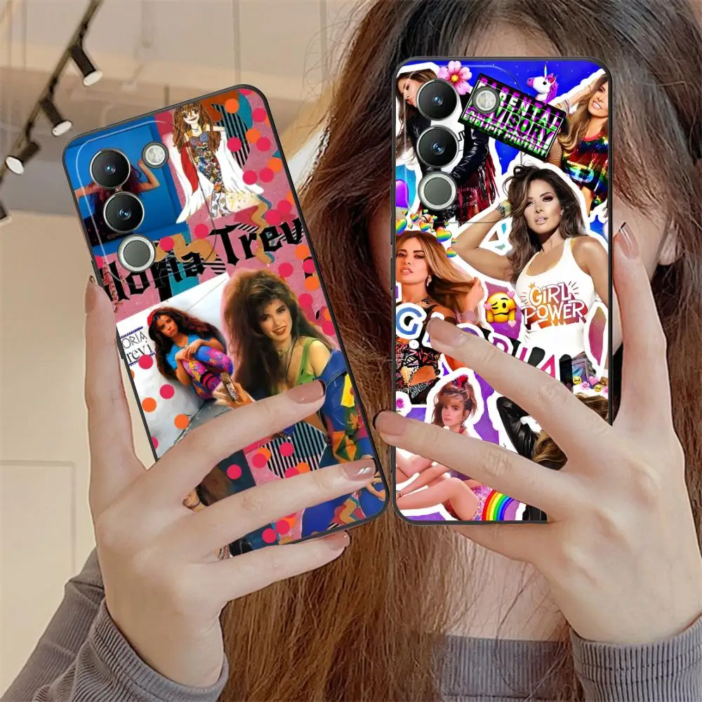 Funda de teléfono Gloria Trevi para VIVO Y77 76 75 74 73 72 58 56 55 51 50 38 36 Y19 Y18 Y03 Y01 5G, funda suave de TPU a prueba de golpes
