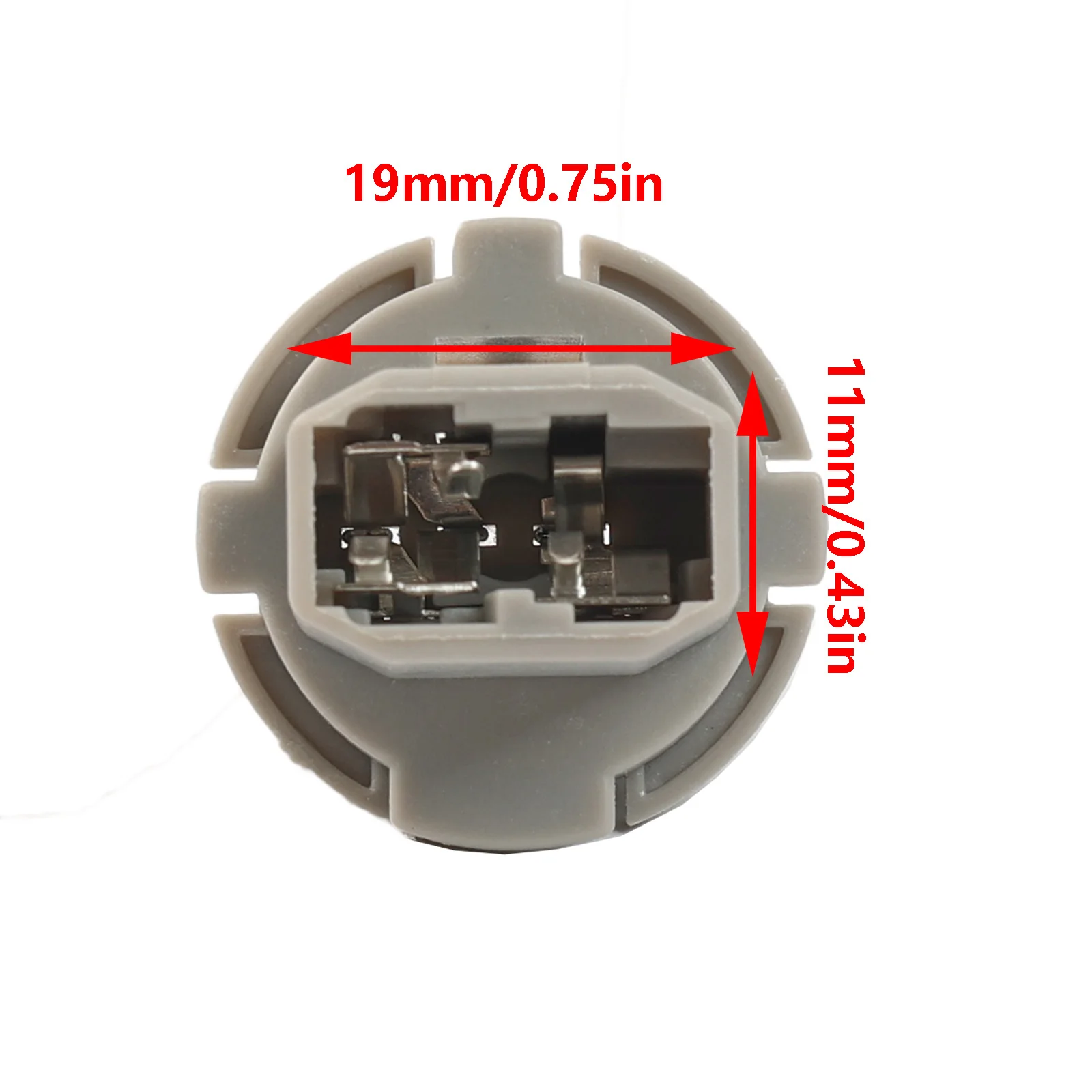 2Pcs Gray Brake Tail Lamp Rear Light Bulb Socket Holder ABS Plastic For Honda Accord Civic Odyssey Fit CL RL TSX 33515-S50-003