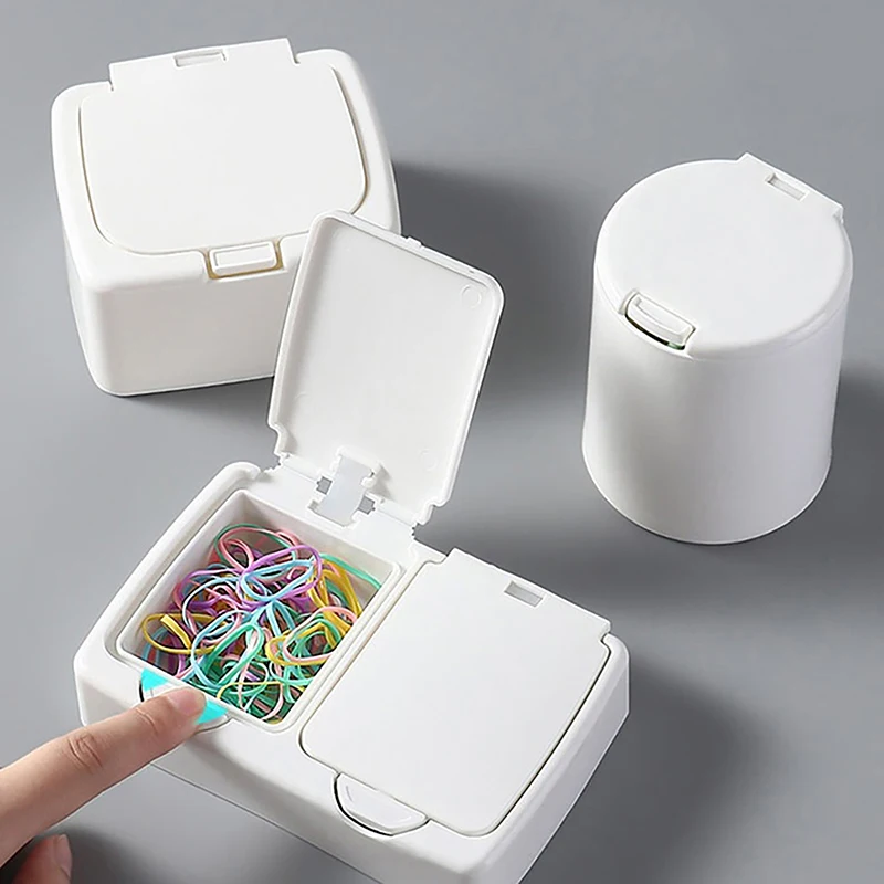 1pcs Pop Window Type Storage Box Cotton Swab Box Small Object Classification Drawer Storage Box Cotton Swab Organizer