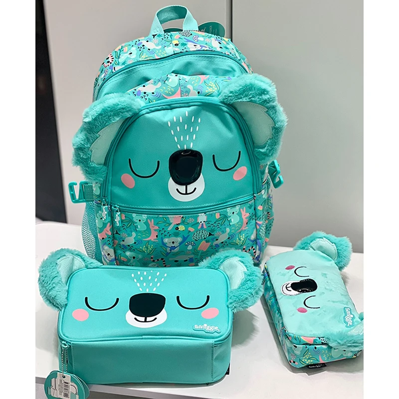 Smiggle School Bag Children Stationery Student Pen Case Backpack 8-Color Ballpoint Pen Meal Bag  Student Gift