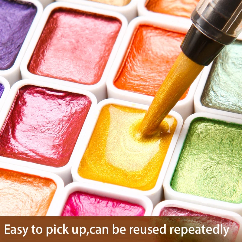 Portable56 Farben Solide Pigment Blühende Perle Aquarell Nagel Zeichnen DIY Malerei Aquarell Farbe Dekor Blüte Nail art Pigment