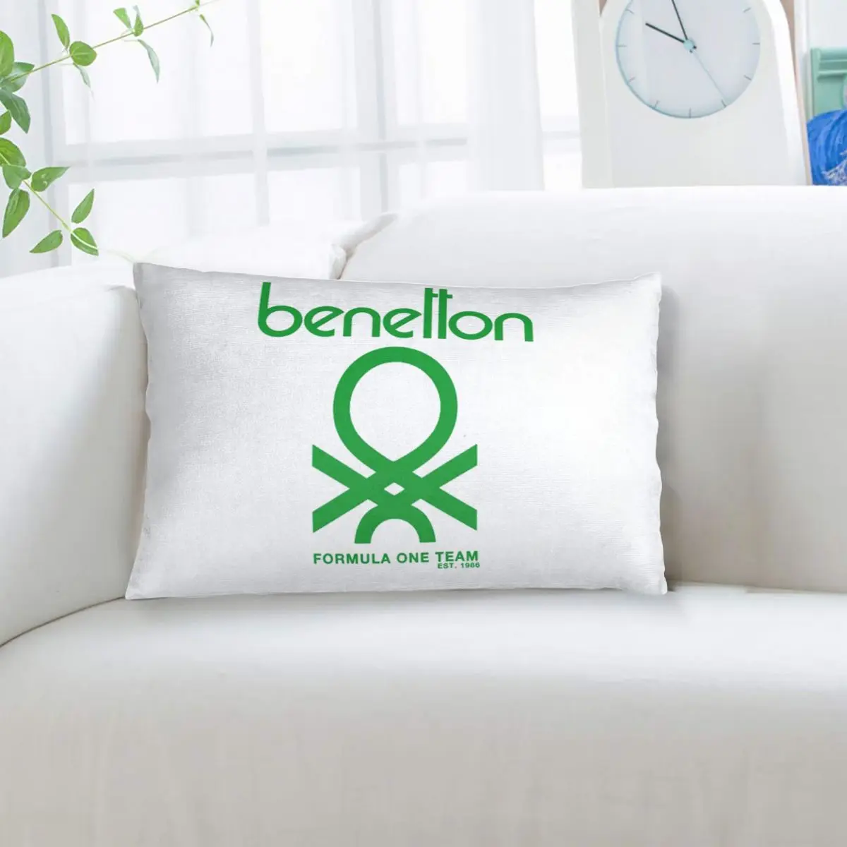 

Прямоугольная наволочка Benetton для декоративной подушки, для спальни, дома, для комфорта, для декоративной подушки-пледа