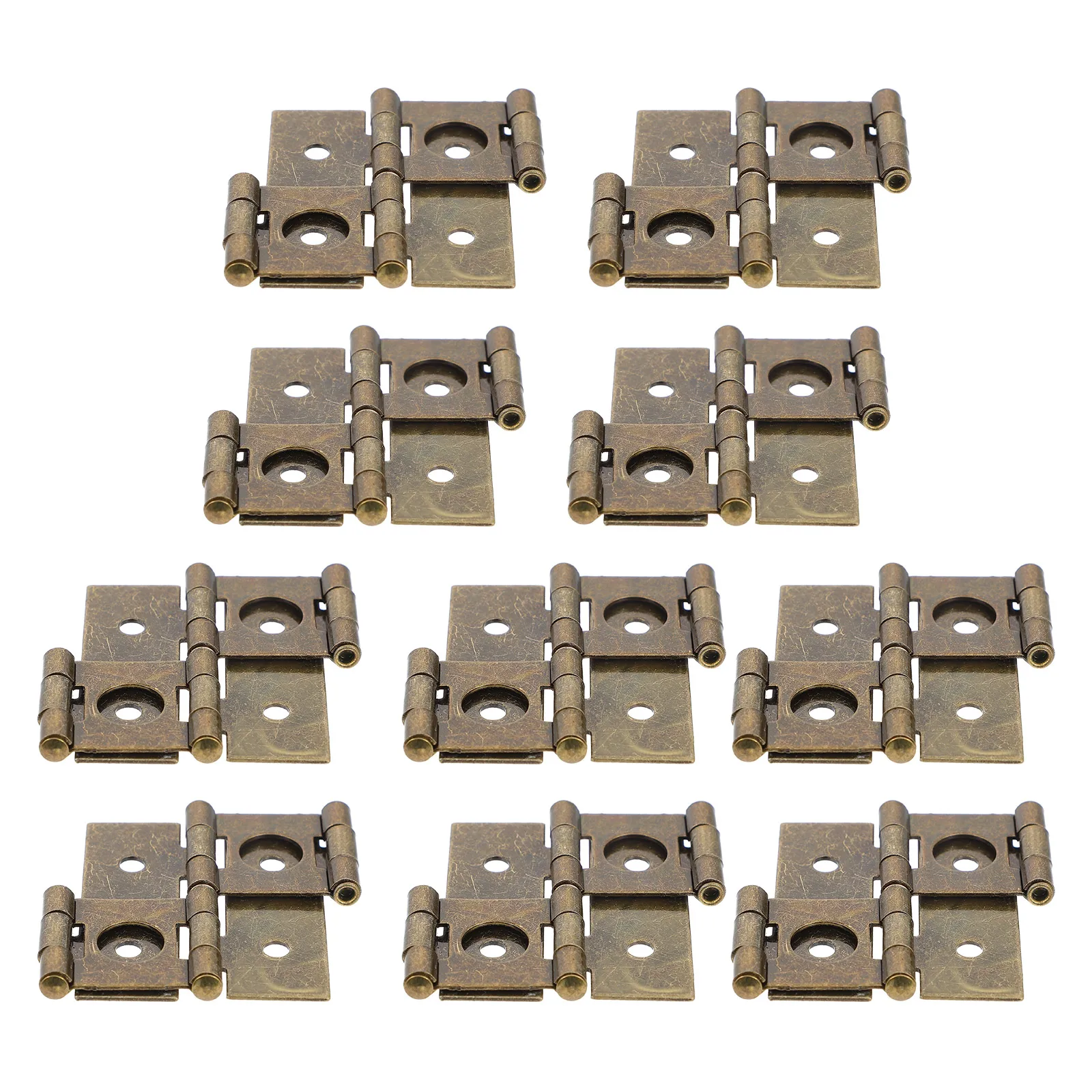

10pcs Door Iron Metal Folding Hinge For Cabinet Gate Corner Double Acting Hinge Oil Iron Hinges Furniture Hardware