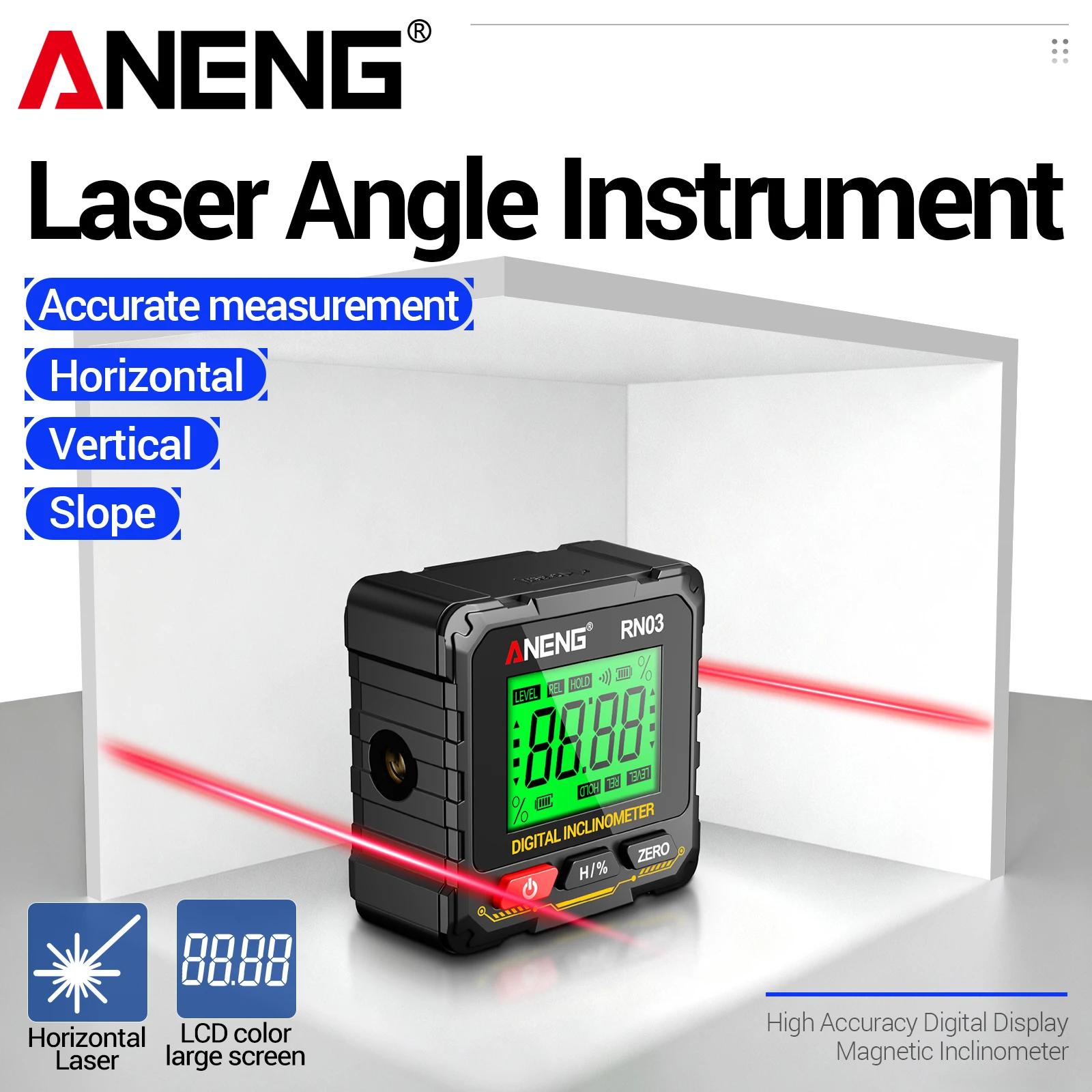 ANENG RN03  Inclinometer 0.05° - đánh giá và giá Industrial Laser Alignment