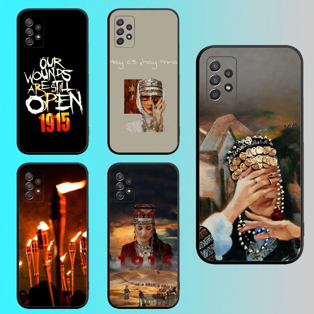 Armenian genocide 1915 Phone Case For Samsung S 25,24,21,22,23,30,20,Ultra,Plus,Fe,Lite,Note,10,9,5G Black Soft