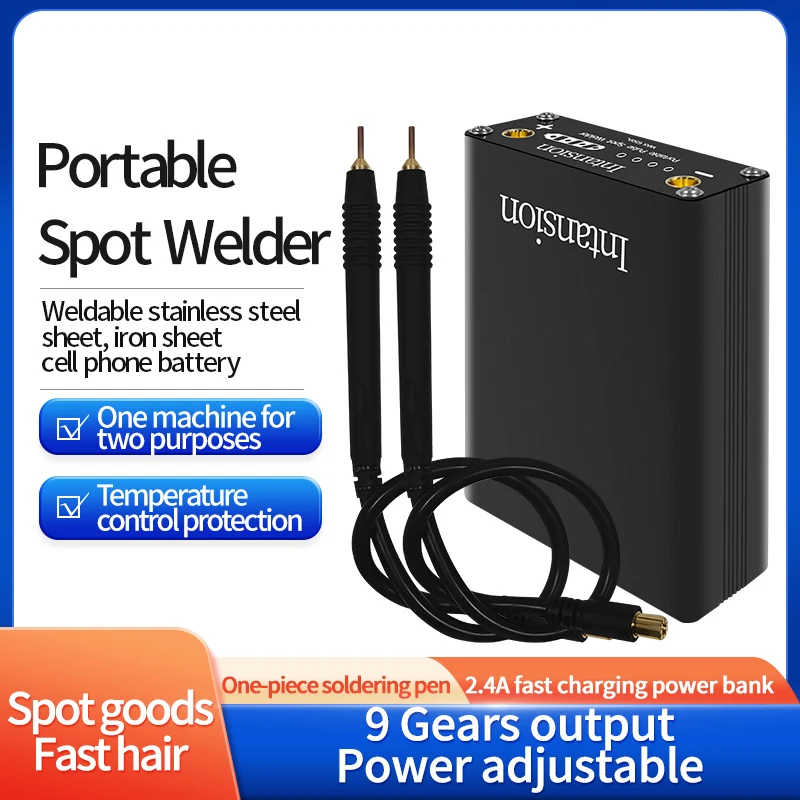 9 Gears Adjustable Portable DIY Spot Welder Mini Spot Welding Machine With Quick Release Pen Welding Tool For 18650 Battery