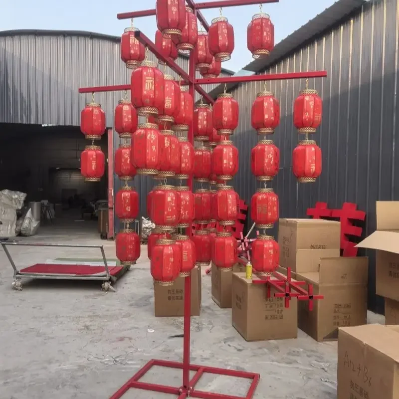 Wedding iron lanterns road guide stage arrangement wedding ornaments