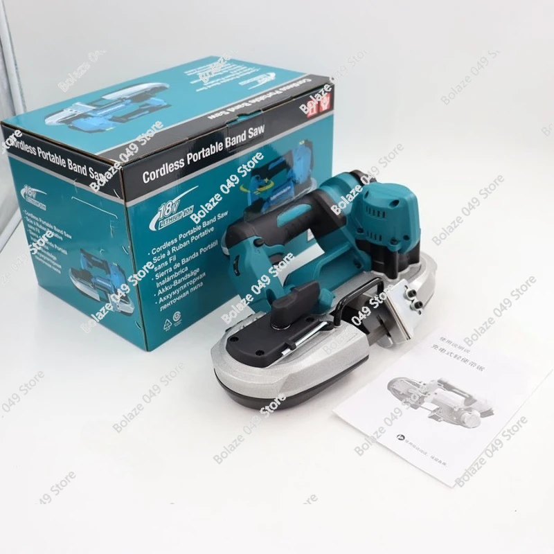 Rechargeable Portable Band Saw 120mm Cable Pipe Ring Chainsaw 18 Lithium Battery Cordless Band Saw