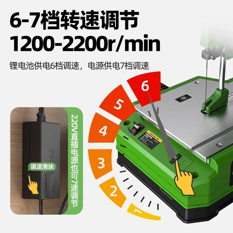 منشار سلك النجارة متعدد الوظائف قابل لإعادة الشحن، منشار سلك فولاذي، لوح خشبي، منشار قطع بطارية ليثيوم