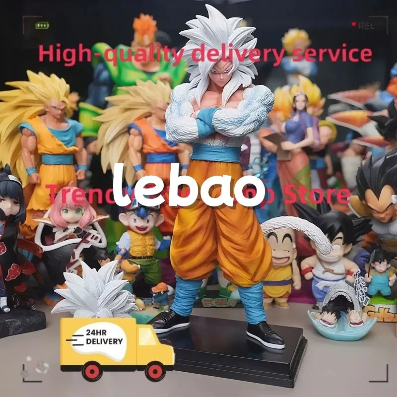 

32cm Anime Figurine Dragon Ball Z Figure Super Saiyan 5 Son Goku Action Statue PVC Model Desktop Ornament Collection Toys Gifts