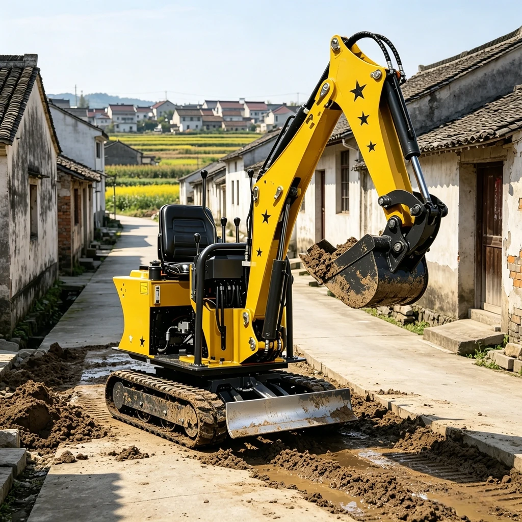 Miniescavadeira de 1.0 Tonelad - Trencher Machine Small avaliação e preço