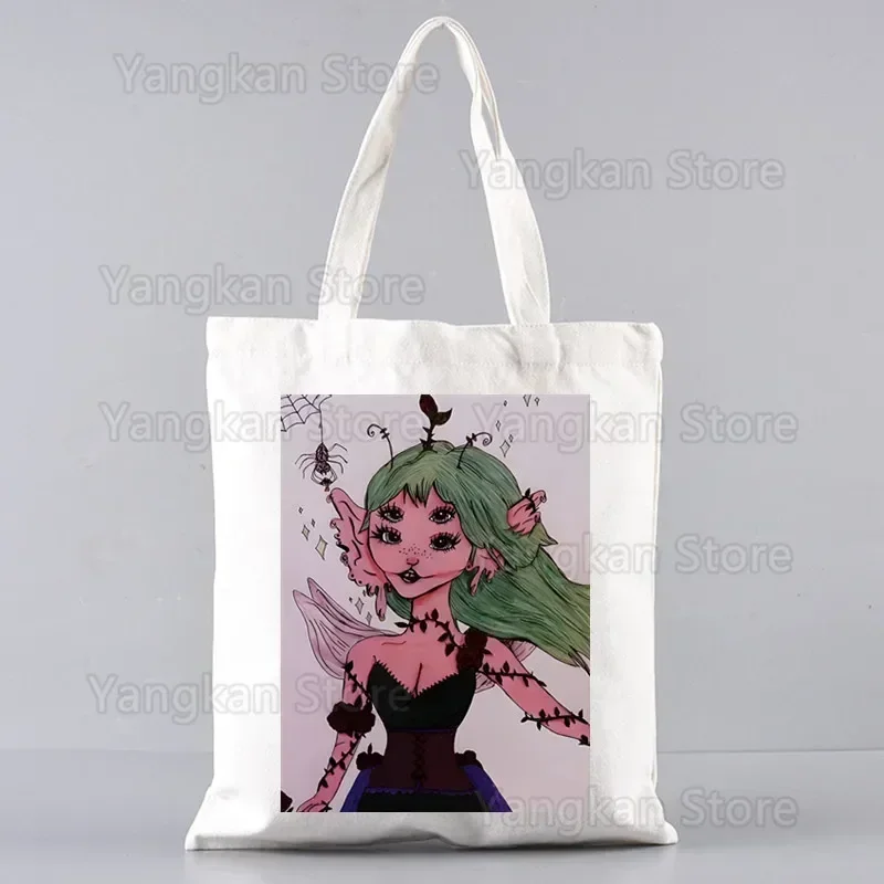 Melanie Martinez Portal Shopper Bags for Women Resuable Tote Bag Harajuku Large Capacity Shopping Bag Anime Printing