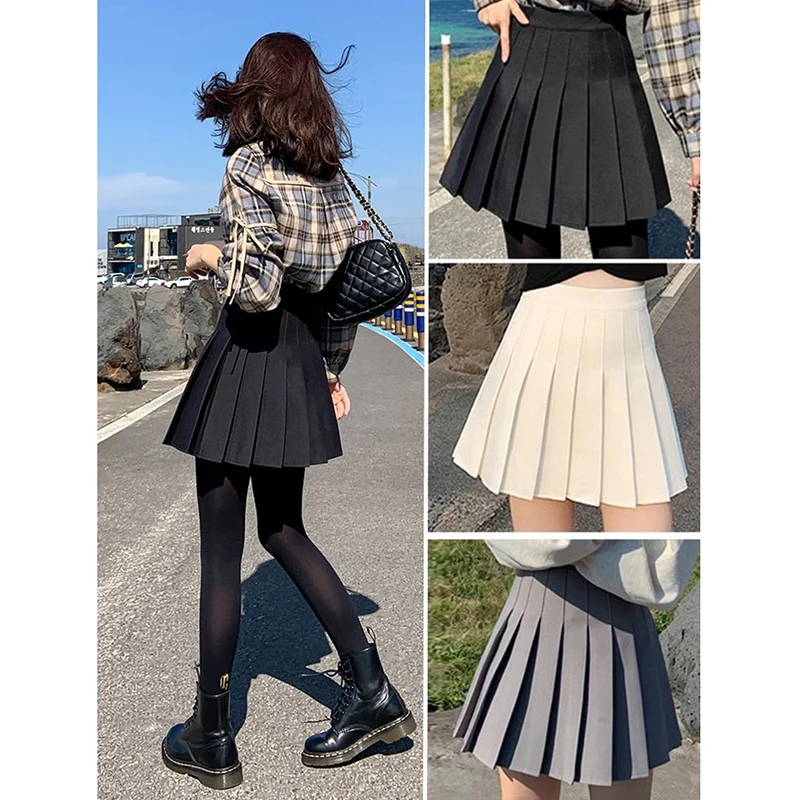 

Summer JK Mini Skirts Black Y2k Sexy Shorts Skirts Female Fashion Pleated Skirts High Waist Korean Tennis White Dance Skirt