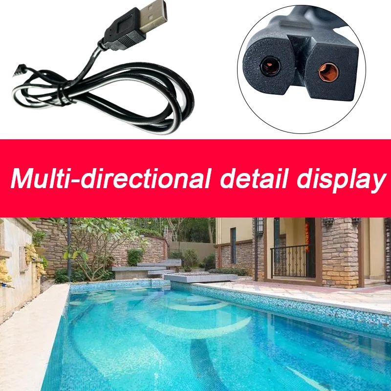 1pc For Intex / Lay-Z-Spa Pool Vacuum Charging USB Cable Replacement Charging Accessories