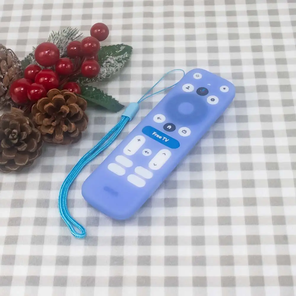 Silicone Remote Control Case Shockproof with Lanyard Remote Protective Cover Anti-scratch for Onn 4K Plus/Pro