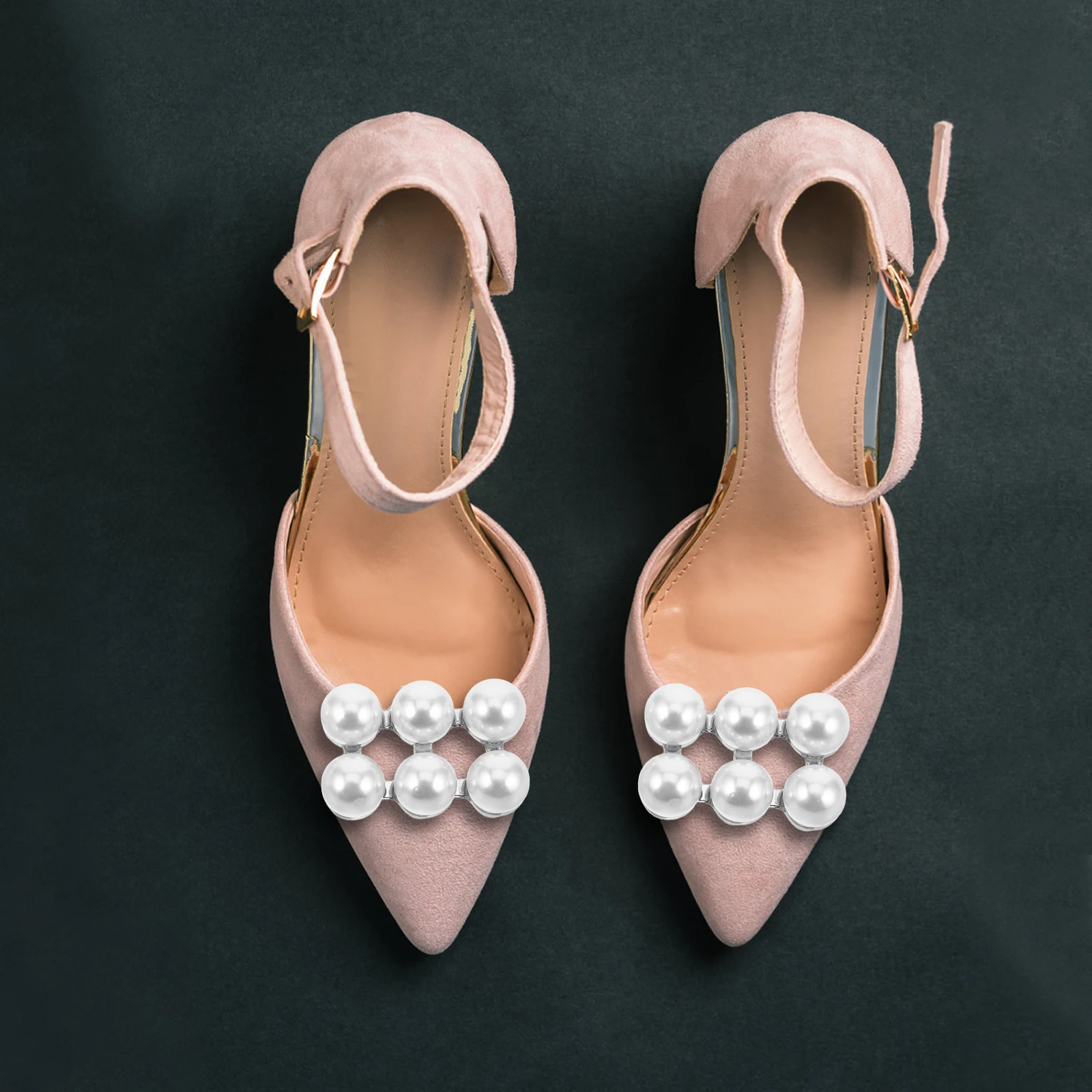

2 Pcs Detachable Shoe Buckle Decorative Accessories Bridal Wedding Shoes Charms Removable High Heel Clips Fashion Decorate Boot