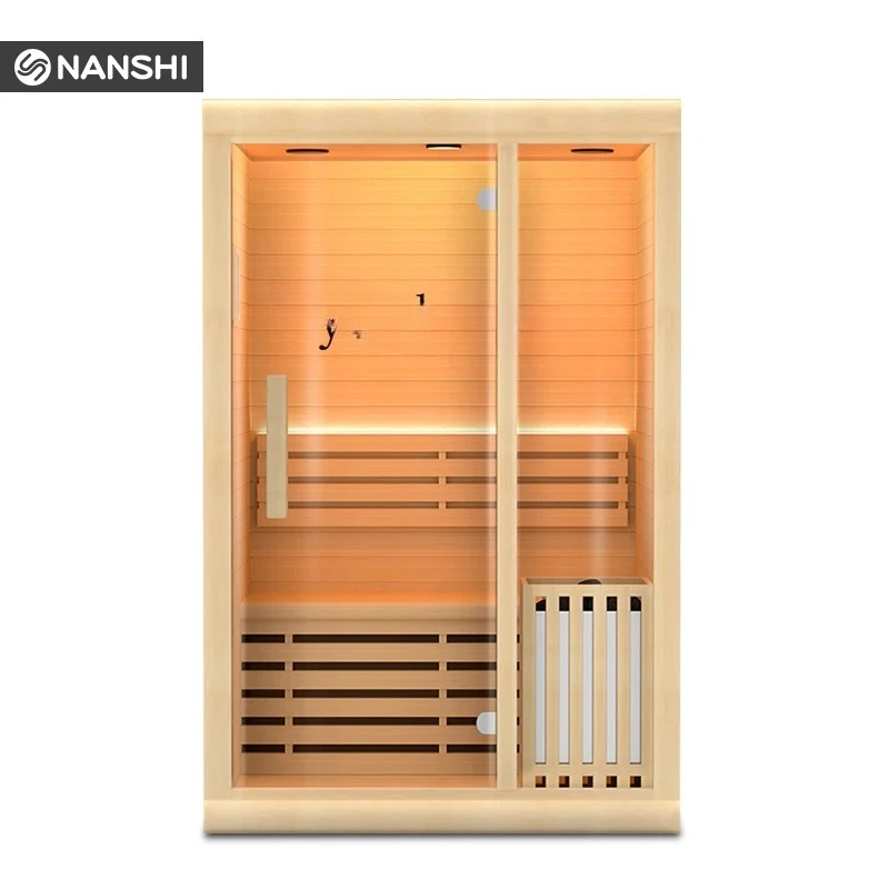 

sauna household body detoxification sweat steam room household wet steam sauna stove solid wood steam room