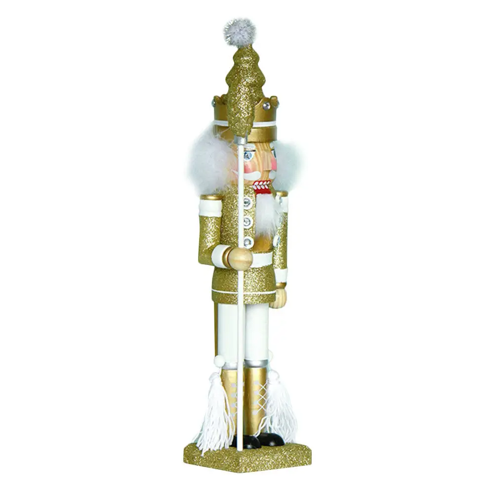

Christmas Nutcracker Decor Wooden Traditional Soldier Design for Living Room Bedroom Car Desk Holiday Party Decoration