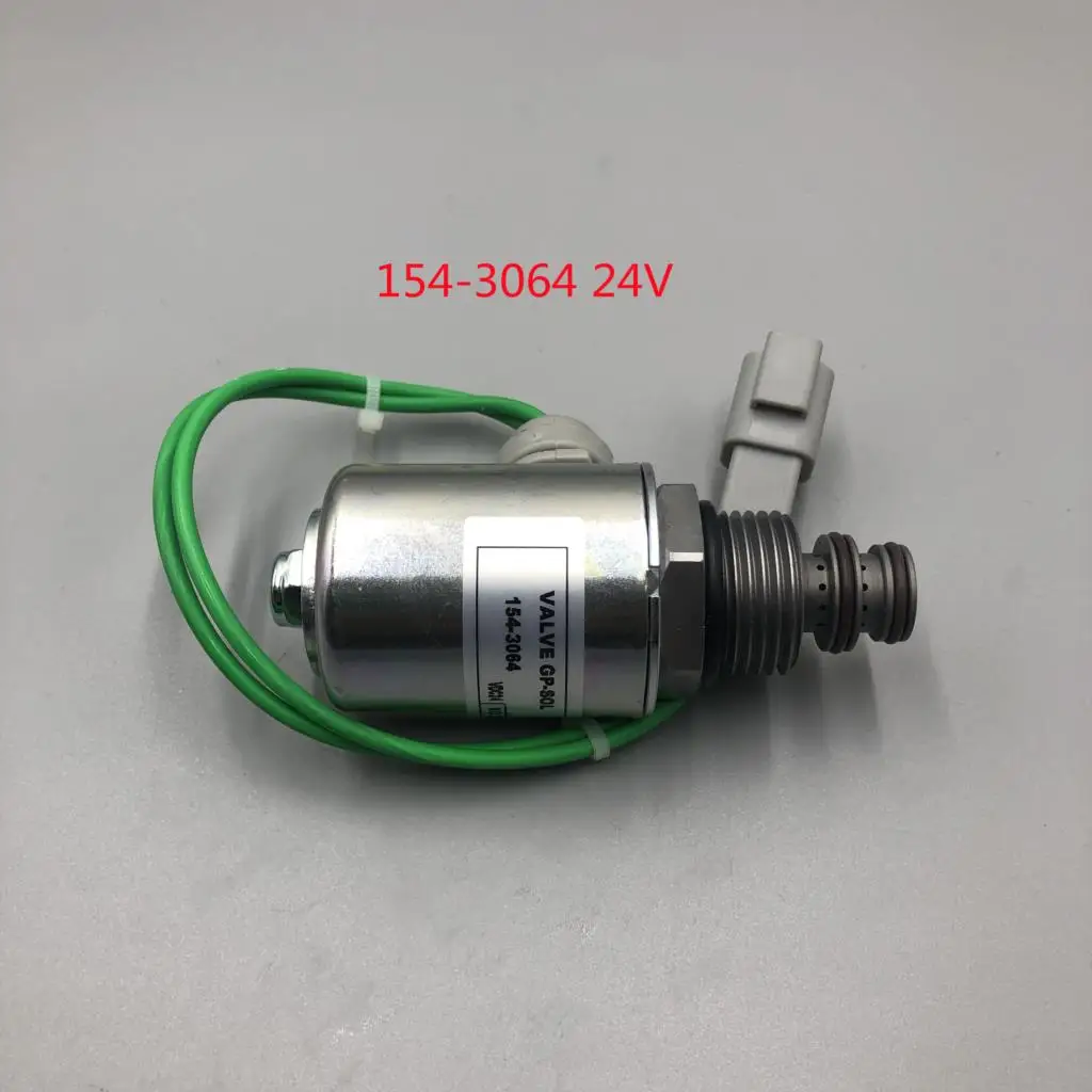 

High Quality OEM 24V Solenoid Valve 154-3064 1543064 For 140H 140K 143H 14H 120H 13