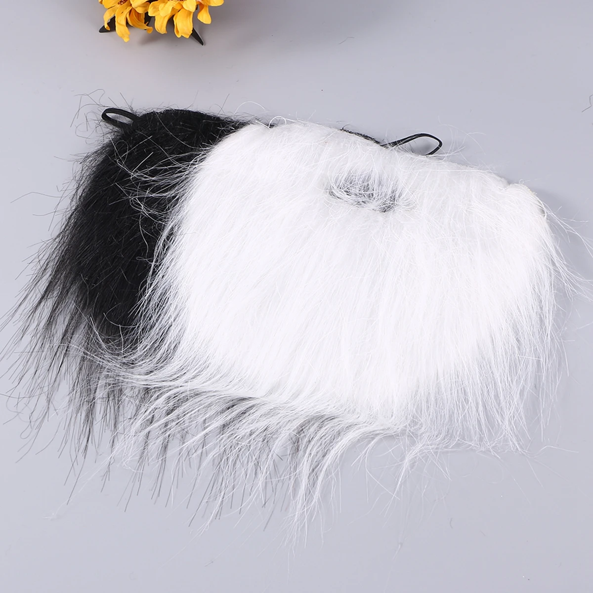 

2Pcs Cosplay Beard False Beards White Black Simulation Cosplay Costume Self-Adhesive Mustache Party Whiskers Props