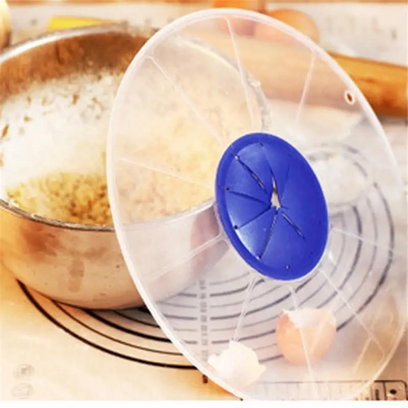 Plastic Lids Egg Bowl Whisks Screen Cover Beat Egg Cylinder Baking Splash Guard Bowl Lids Kitchen Waterproof Bowl Gadget