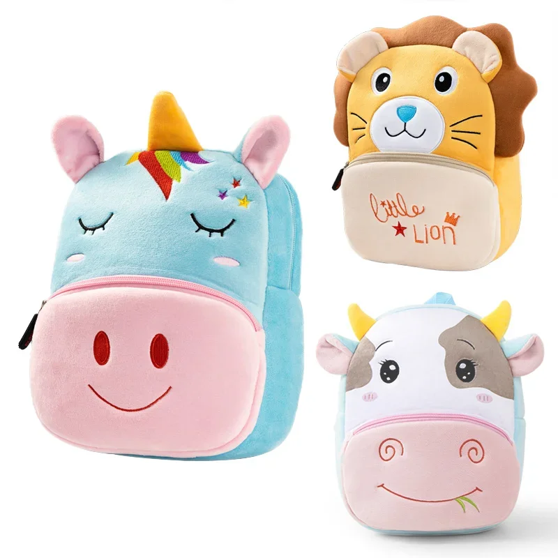 3D Cartoon Unicorn School Bags for Girls Cute Soft Kids Bag Kindergarten Backpacks Toddler Boys Back Pack Mochila Escolar Niña