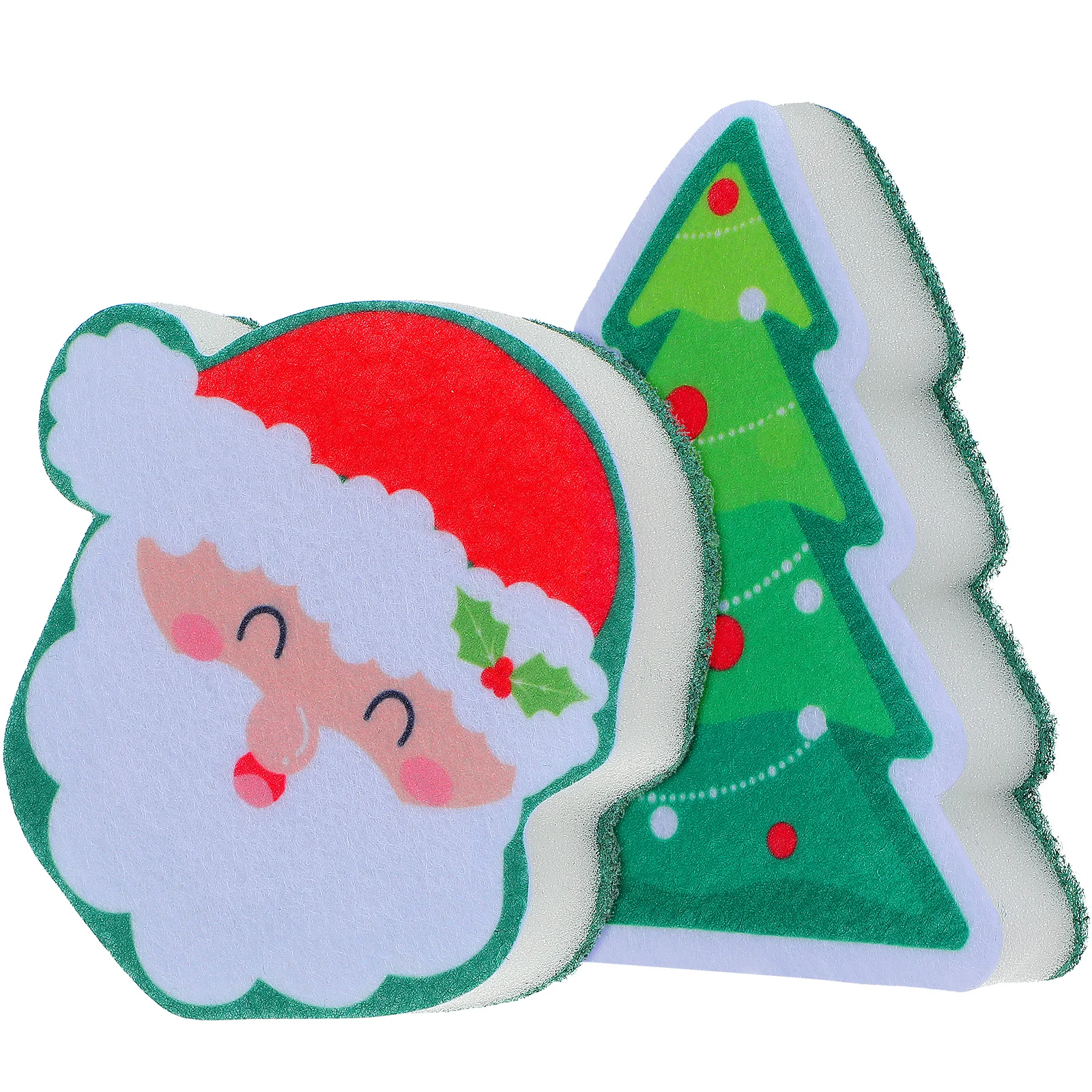 

2pcs Kitchen Cleaning Sponge Dish Washing Sponges For Pans Pots Wok Scrubbing Sponges Reusable Household Cleaning Tools