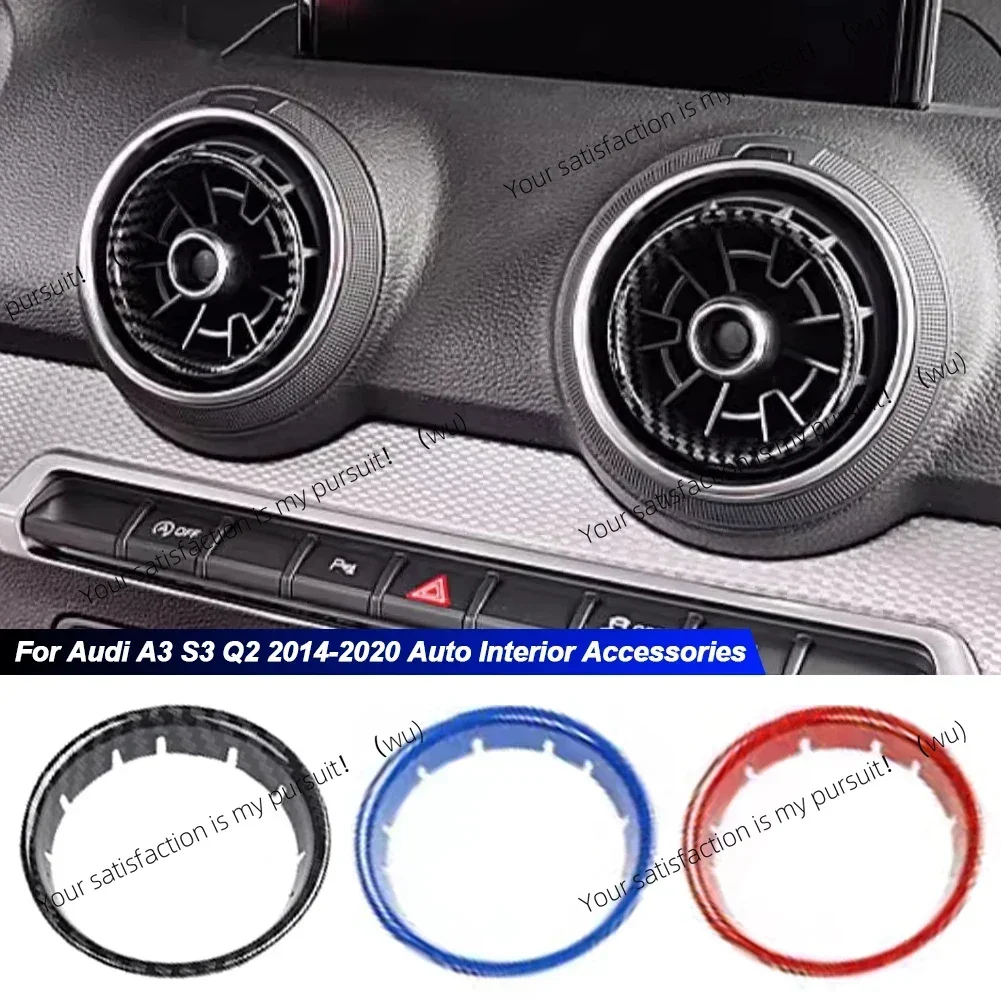 4Pcs Car Air conditioning outlet ring decoration suitable for Audi A3 8V 2013-2020 car styling interior accessories