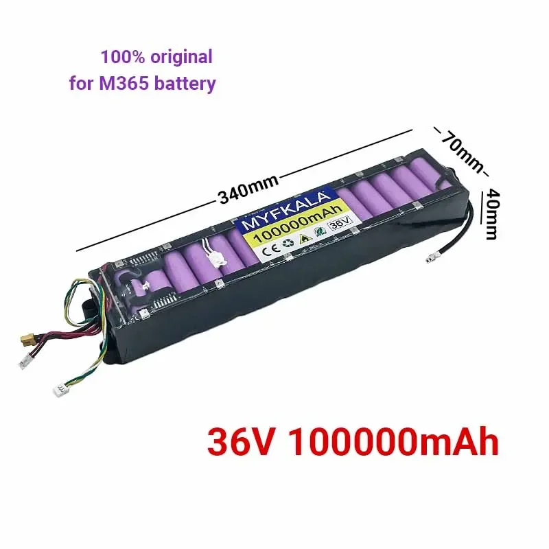 

2025 New 36V 100Ah Battery for Xiaomi M365/Pro/1S Special Battery Pack 36V Battery Riding 30km BMS+Charger Scooter Accessories