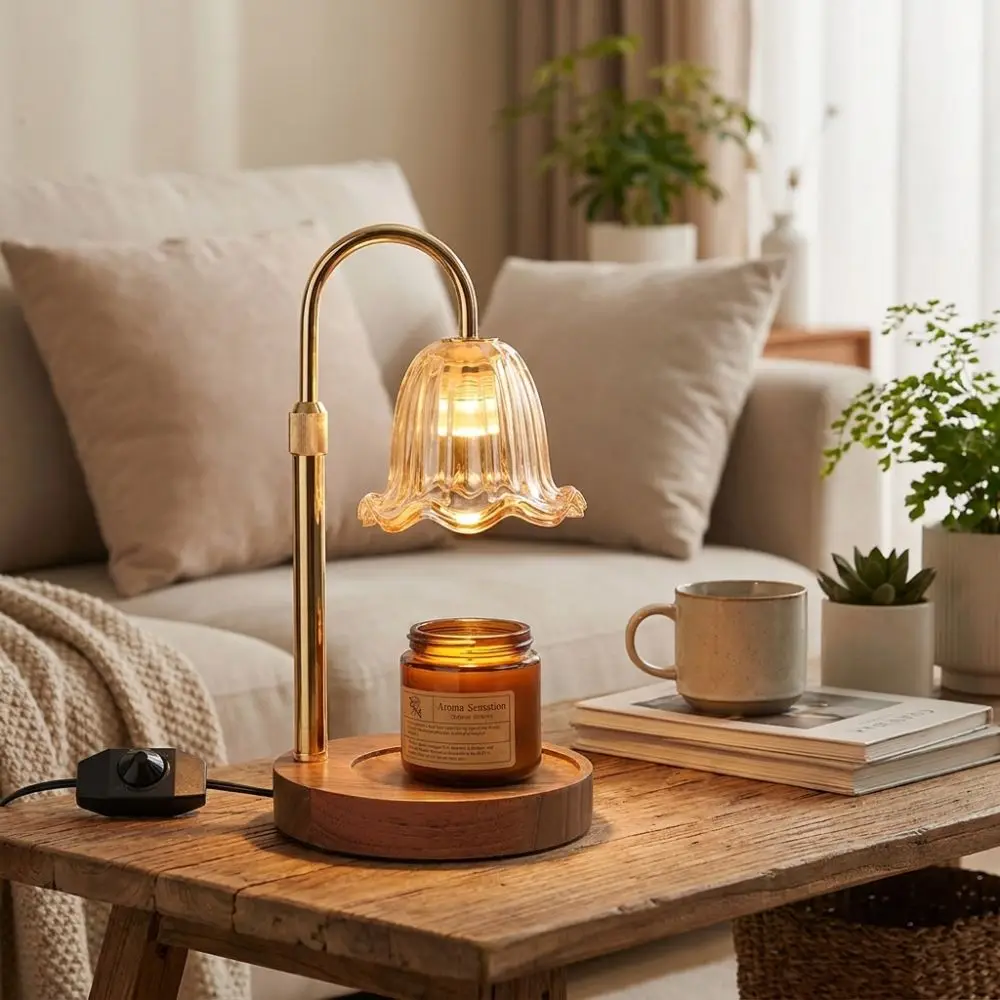 minimalist-luxury-adjustable-height-aromatherapy-lamp-timer-vintage-candle-warmer-lamp-4-speed-scented-candle-melter-bedroom