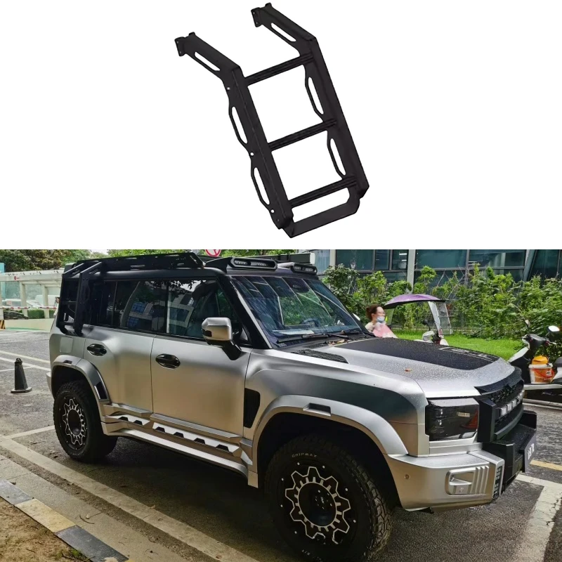 Fit for JETOUR Traveler T2 2023-2024 Car Body Side Ladder High Quality Metal Side Ladder Car Exterior Modification Accessories